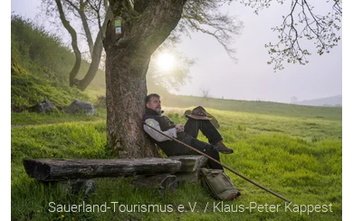 Ranger Oliver Szodruch in der Morgendämmerung