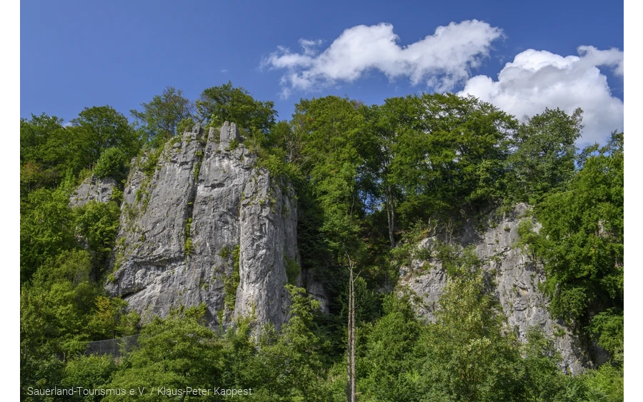Sagenumwobene Felsformation "Die Sieben Jungfrauen"