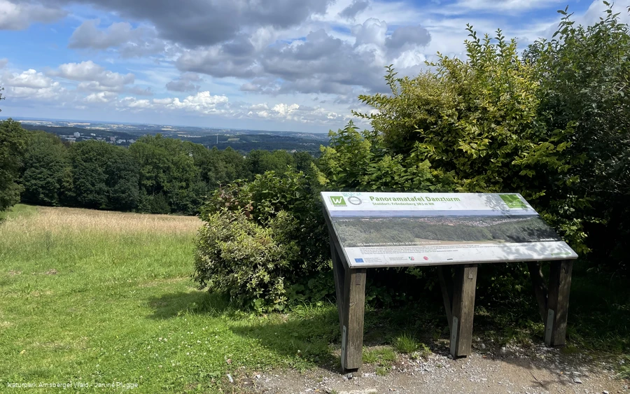 Infotafel am Danzturm in Iserlohn
