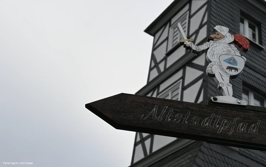 Wegweiser Altstadtpfad Eversberg